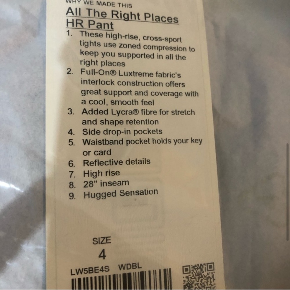 Lululemon Wild Bluebell Leggings 28” Size 4 - Picture 11 of 11